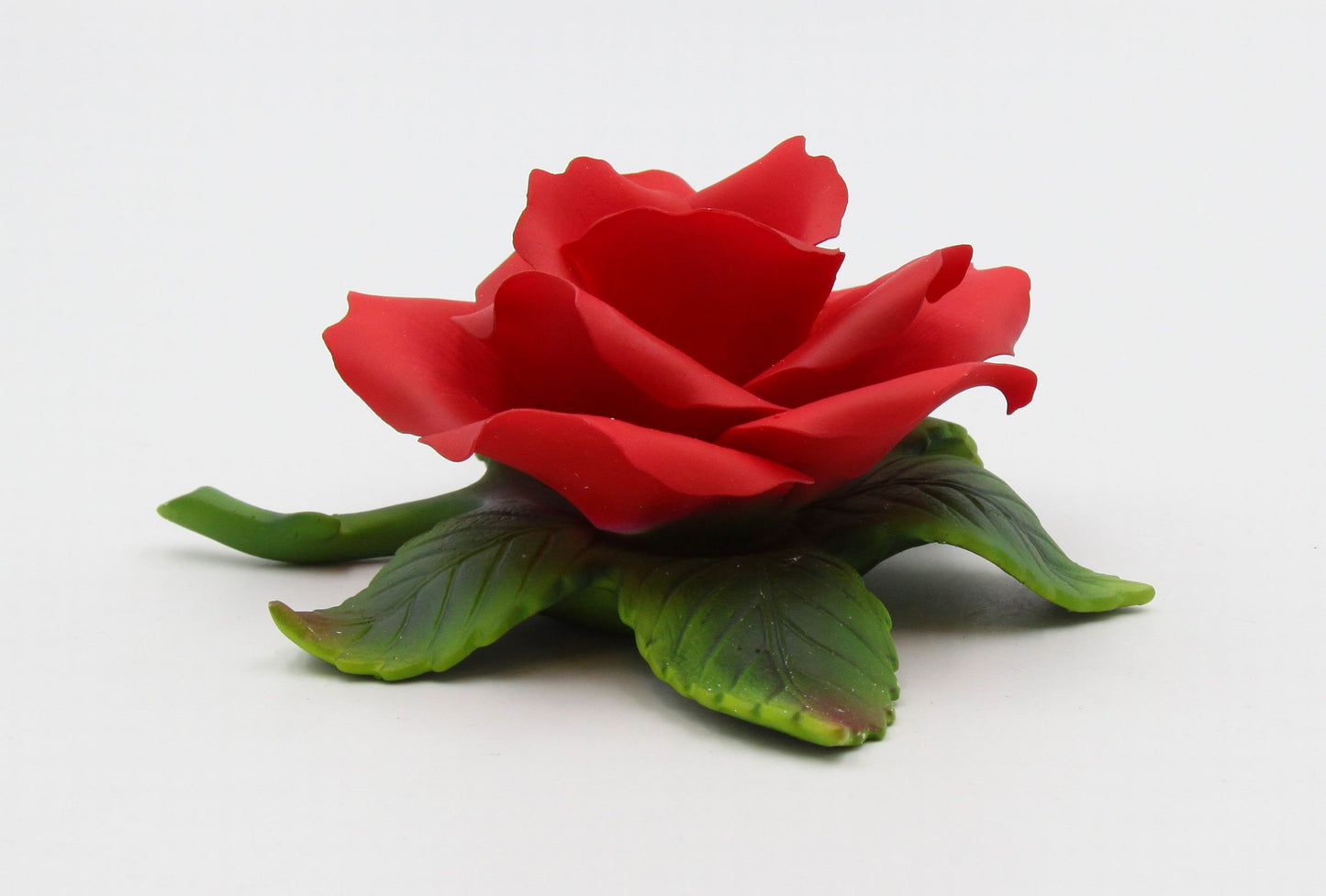 Hand Crafted Ceramic Red Rose Candle Holder-Candle NOT Included Valentines Day Decor Wedding Décor or Gift Anniversary