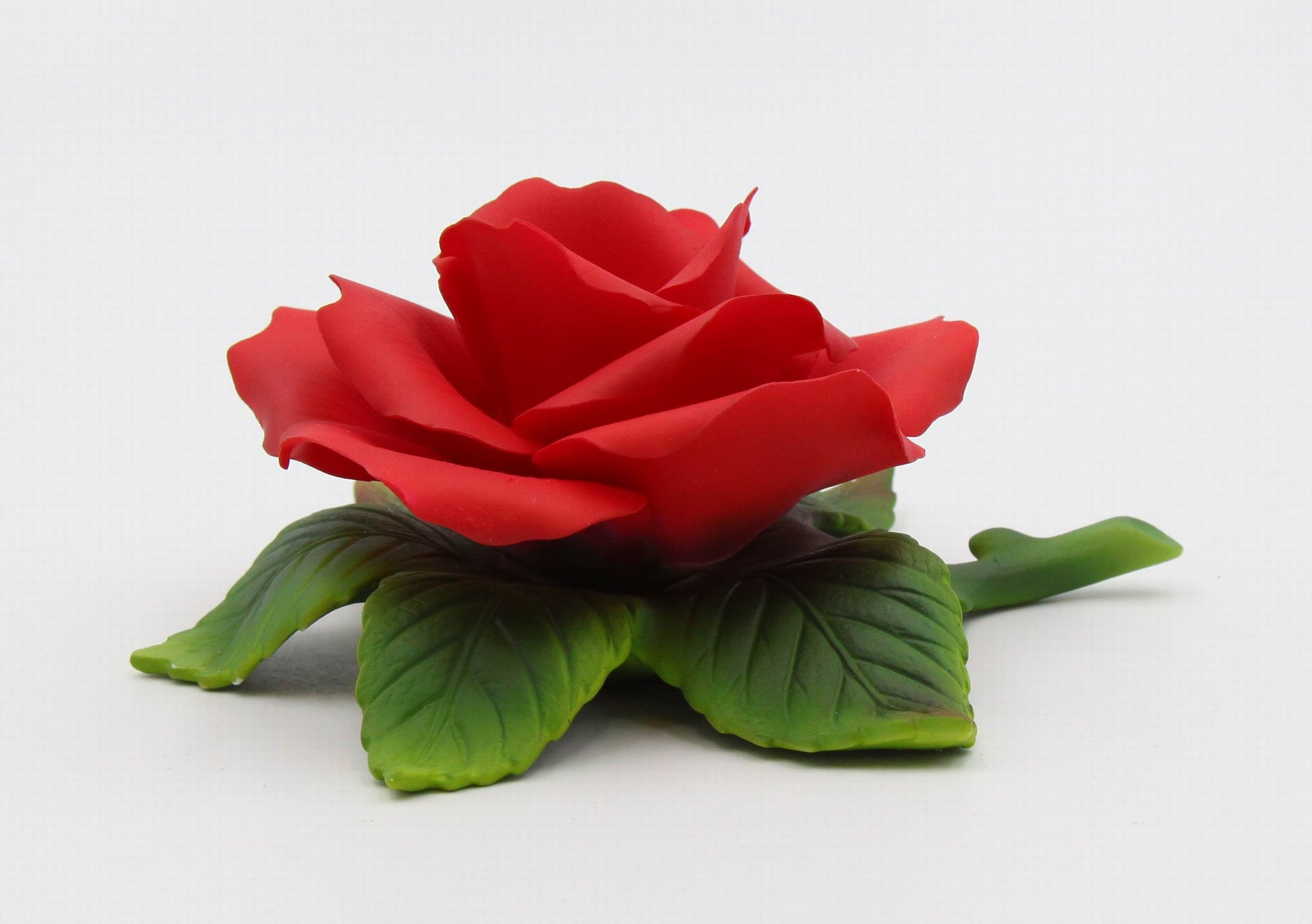 Hand Crafted Ceramic Red Rose Candle Holder-Candle NOT Included Valentines Day Decor Wedding Décor or Gift Anniversary