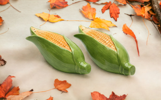 Hand Painted Ceramic Corn Salt & Pepper Shakers Home Décor Gift for Her Gift for Mom Kitchen Décor Farmhouse Décor