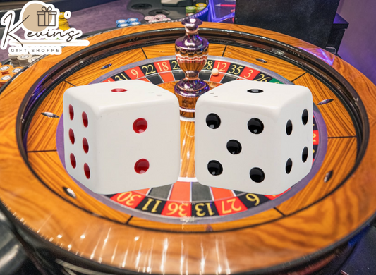 Hand Painted Ceramic Dice Salt & Pepper Shakers Home Décor Gift for Him Gift for Dad Kitchen Décor Game Room Decor