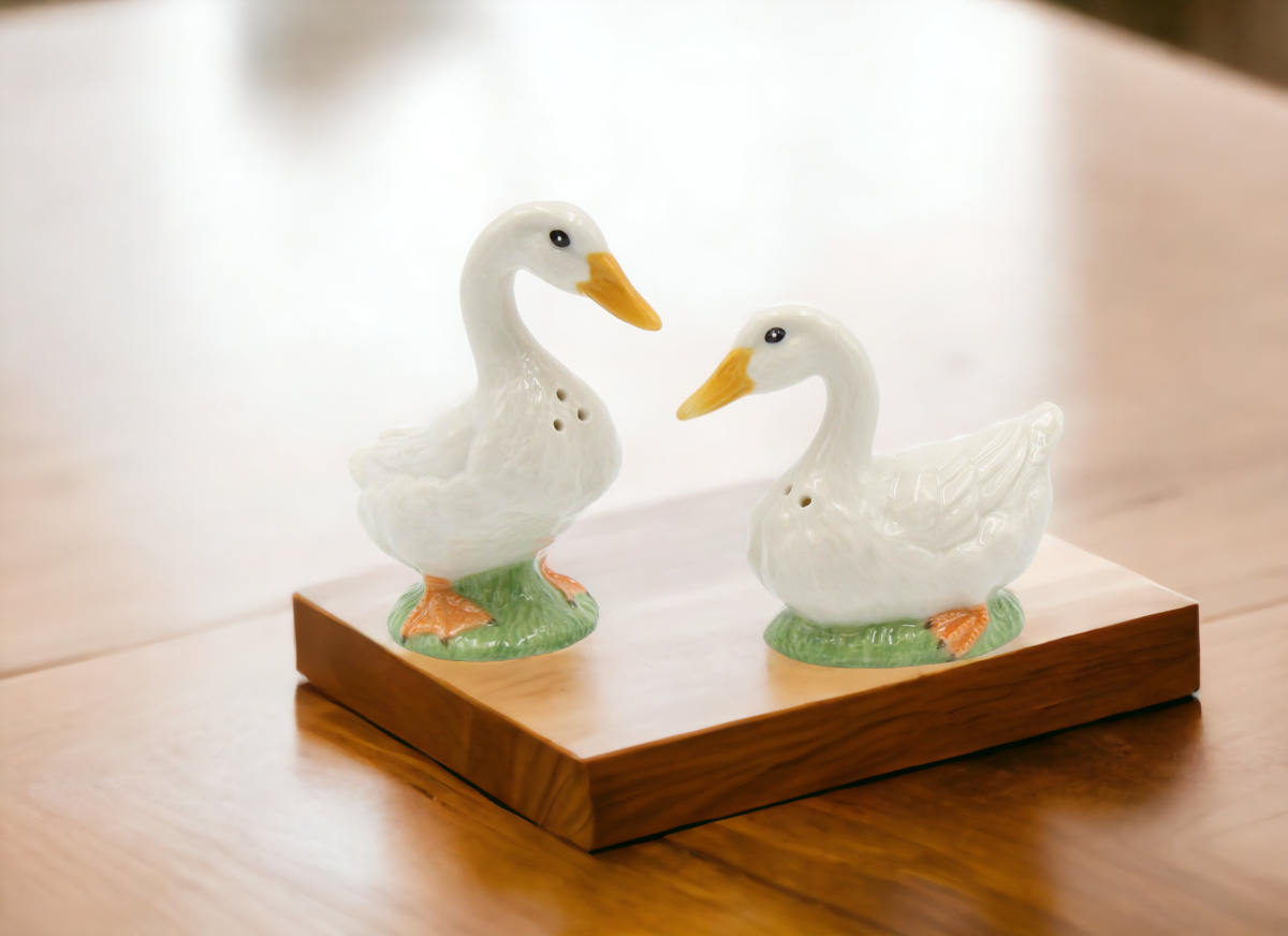 Hand Painted Ceramic Duck Salt And Pepper Shakers Home Décor Gift for Her Gift for Mom Kitchen Décor Farmhouse Décor