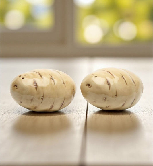 Hand Painted Ceramic Potato Salt & Pepper Shakers Home Décor Gift for Her Gift for Mom Kitchen Décor Farmhouse Décor