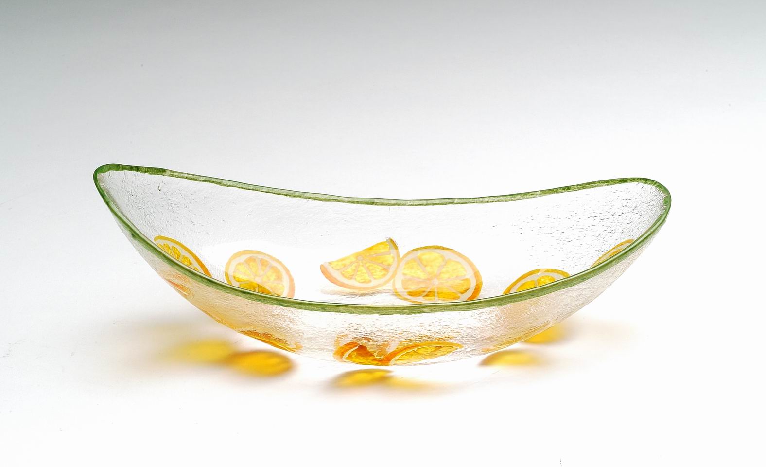 Hand painted glass lemon drop candy dish - kevinsgiftshoppe