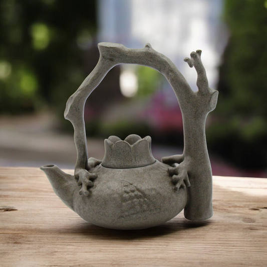 Mini Size Ceramic Tree Trunk Teapot Home Decor Cafe Decor Gift for Her Afternoon Tea Party - teapot