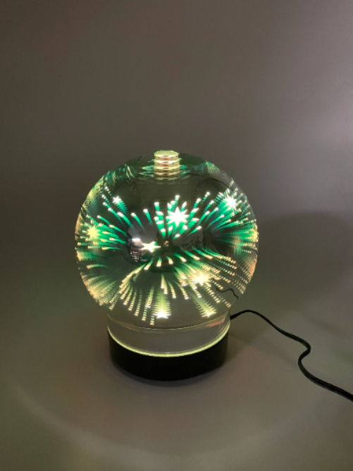 Sphere Diffusers For Essential Oils 3D Glass Art -Fireworks- Oil Diffuser with Alternating Colors Bedroom Decor Gift