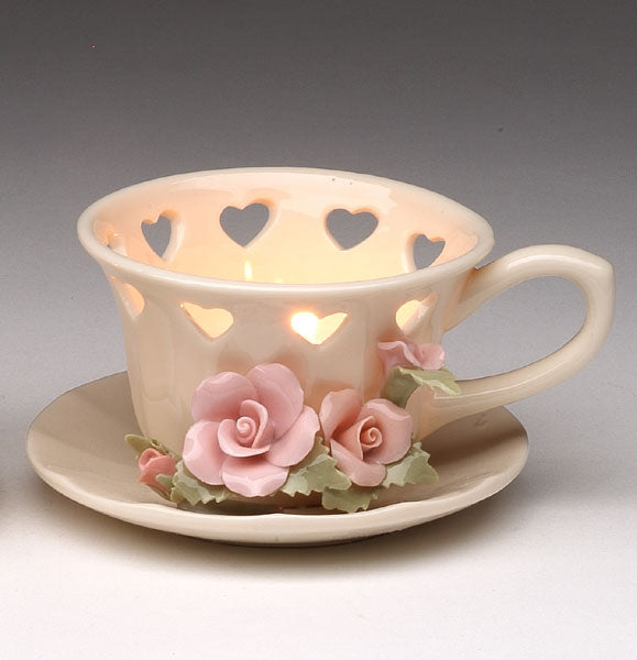 Rose Cup Tealight - kevinsgiftshoppe