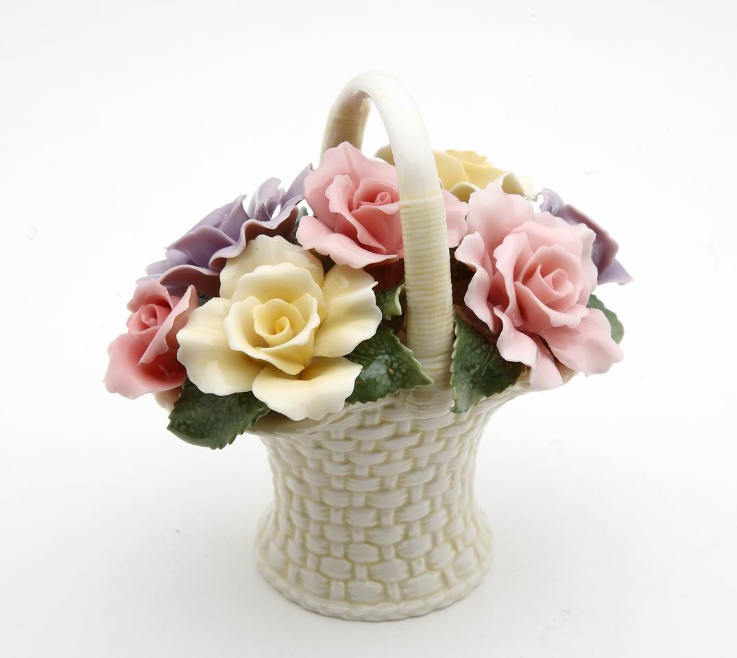 Rose Flower Basket - kevinsgiftshoppe