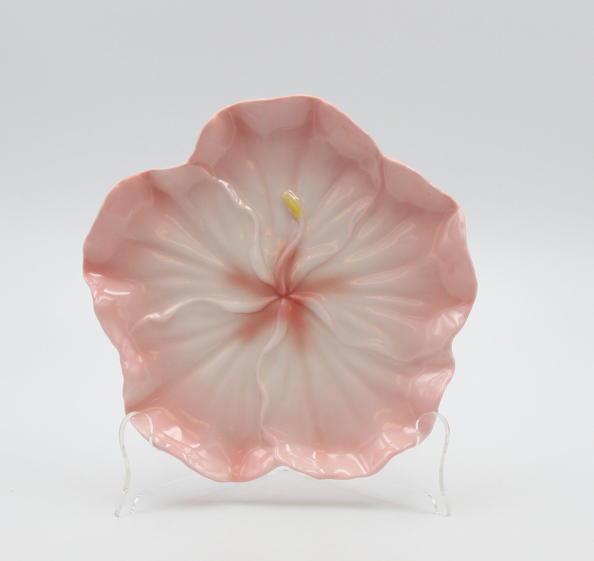 Set Of 2 Hibiscus Plates - kevinsgiftshoppe