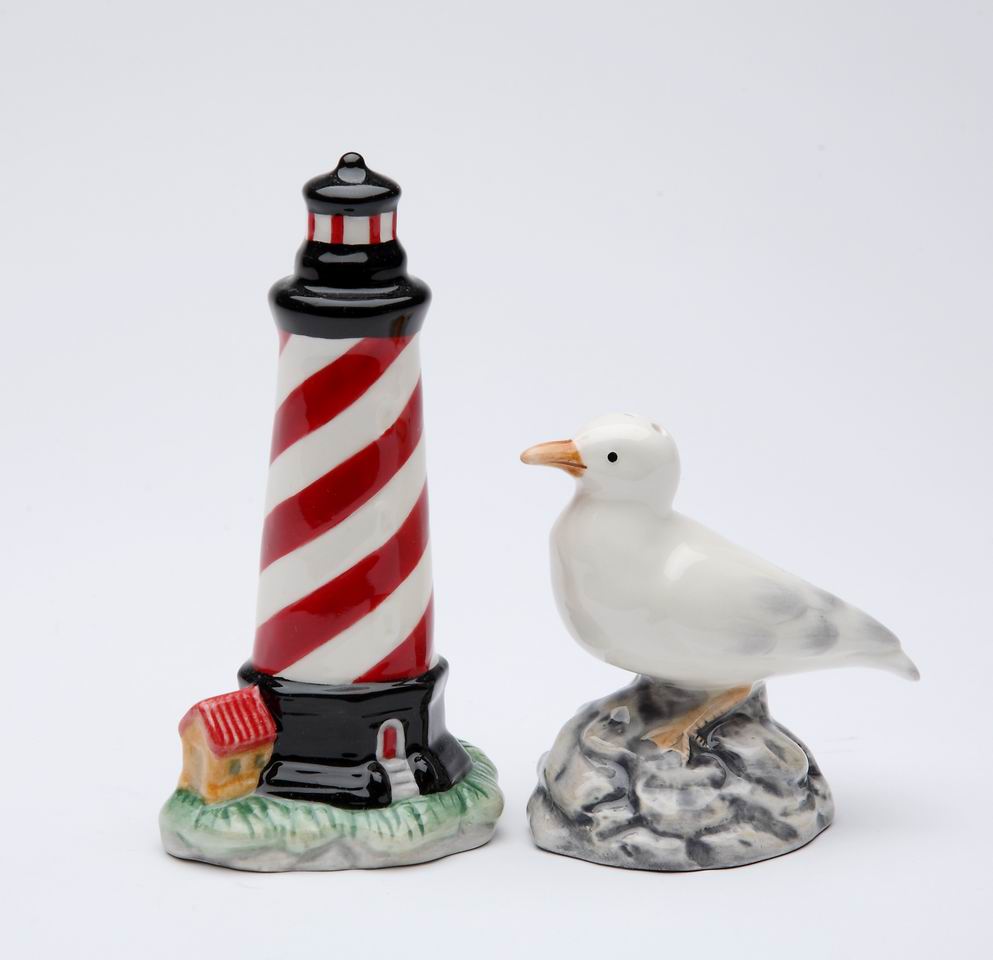 Light House & Sea Gull Salt & Pepper - kevinsgiftshoppe