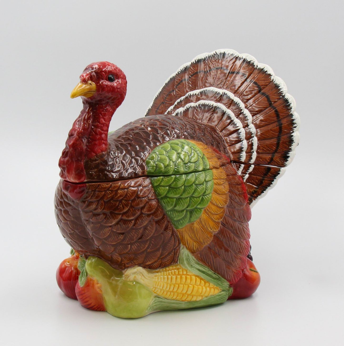 Ceramic Traditional Turkey Cookie Jar, Home Décor, Gift for Her, Gift for Mom, Kitchen Décor, Fall Décor, Thanksgiving Décor