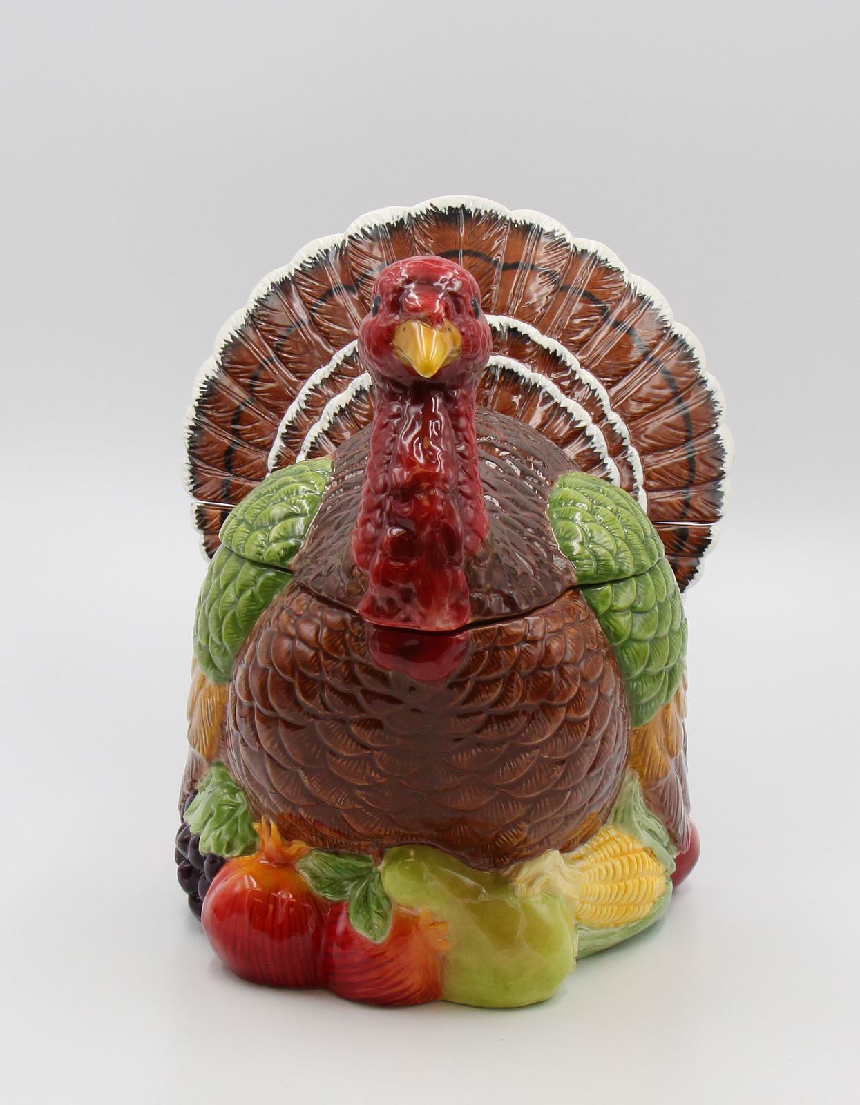 Ceramic Traditional Turkey Cookie Jar, Home Décor, Gift for Her, Gift for Mom, Kitchen Décor, Fall Décor, Thanksgiving Décor