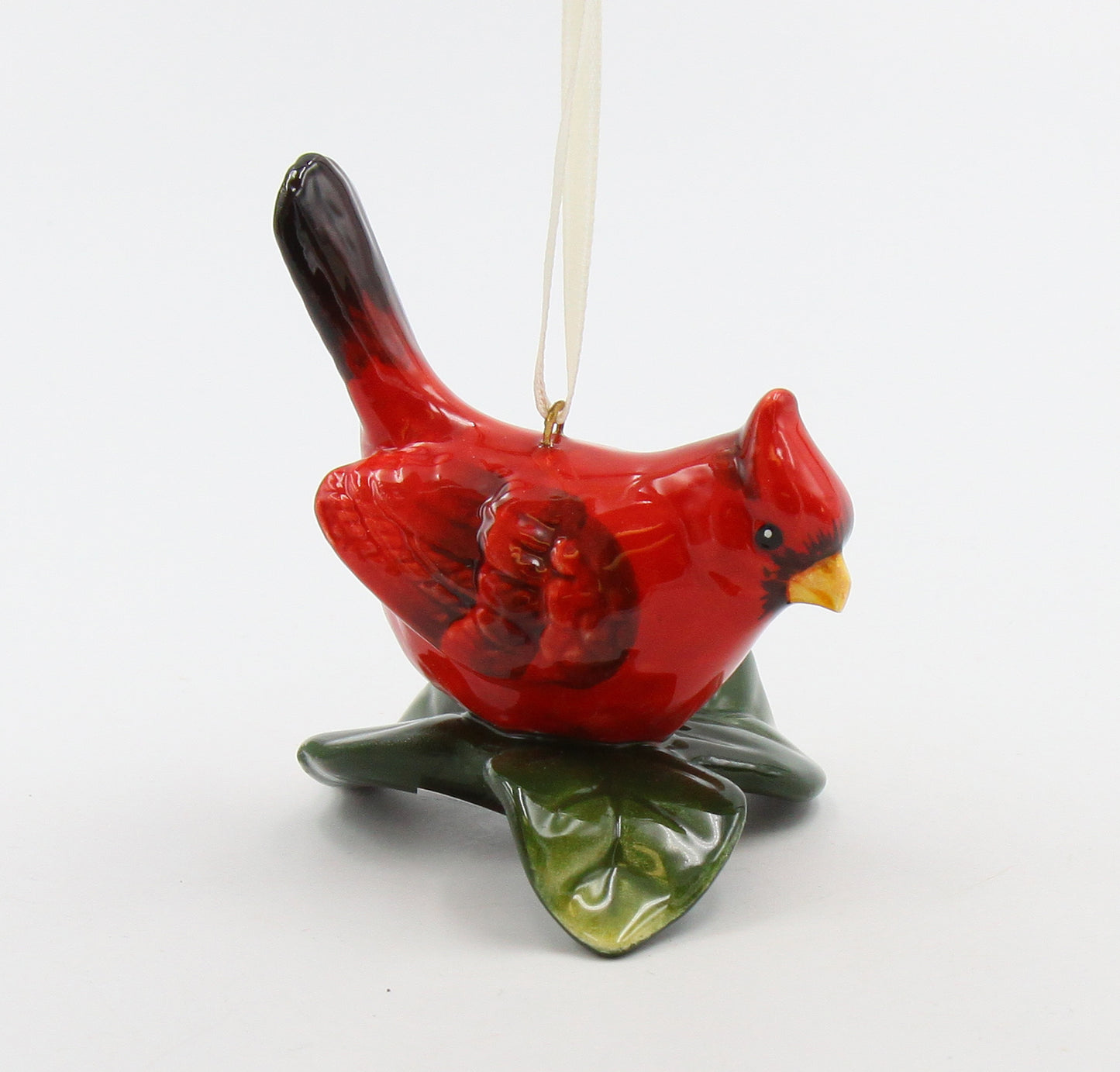 Ceramic Cardinal Bird Ornament, Home Décor, Gift for Her, Gift for Mom, Kitchen Décor, Christmas Décor, Birdwatcher Gift