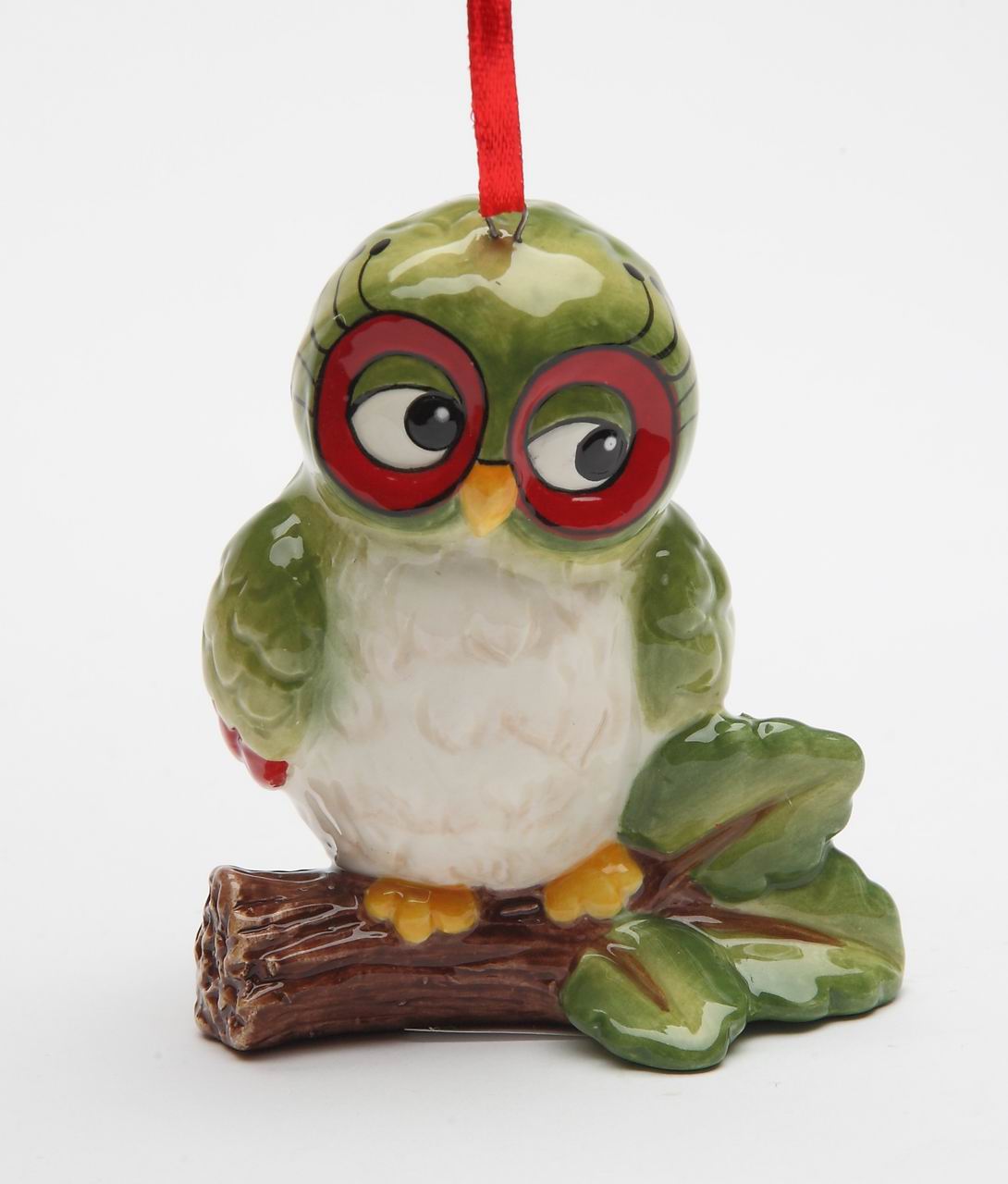 Owl: Owl On The Tree Ornament - kevinsgiftshoppe