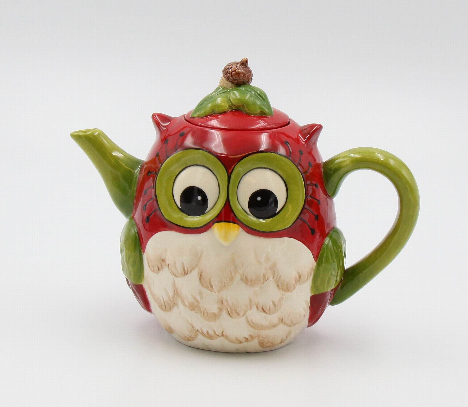 Owl: Teapot - kevinsgiftshoppe