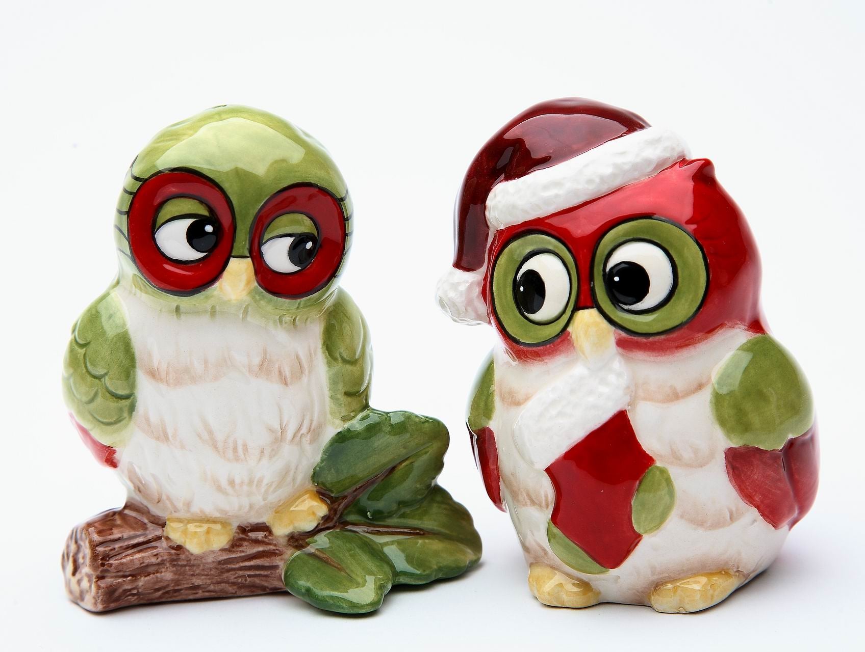 Christmas Owl: Salt & Pepper - kevinsgiftshoppe