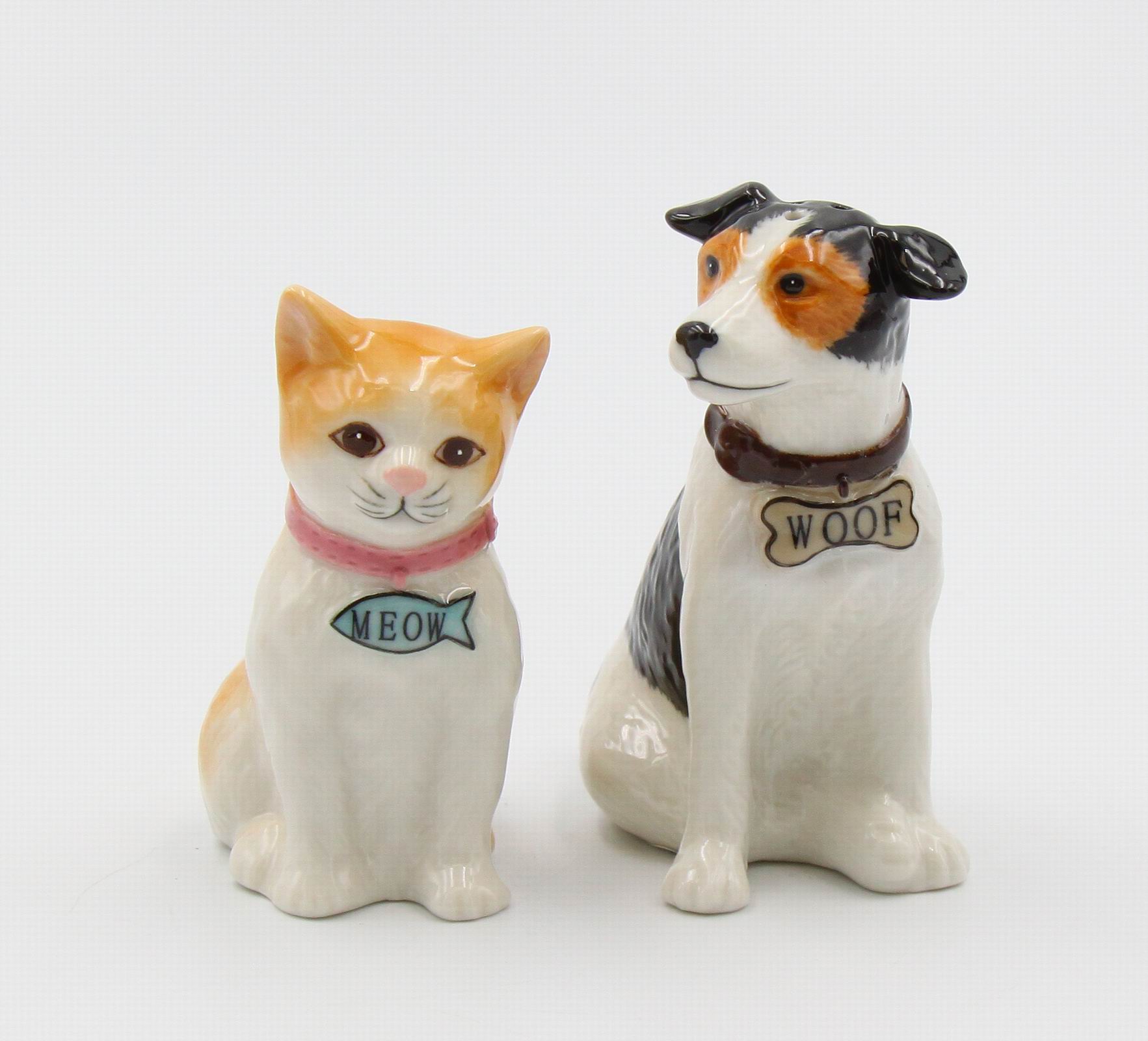 Dog and Cat Salt And Pepper Shakers - kevinsgiftshoppe