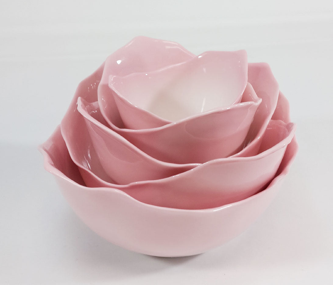 Rose Bowl Set Of 5 - kevinsgiftshoppe