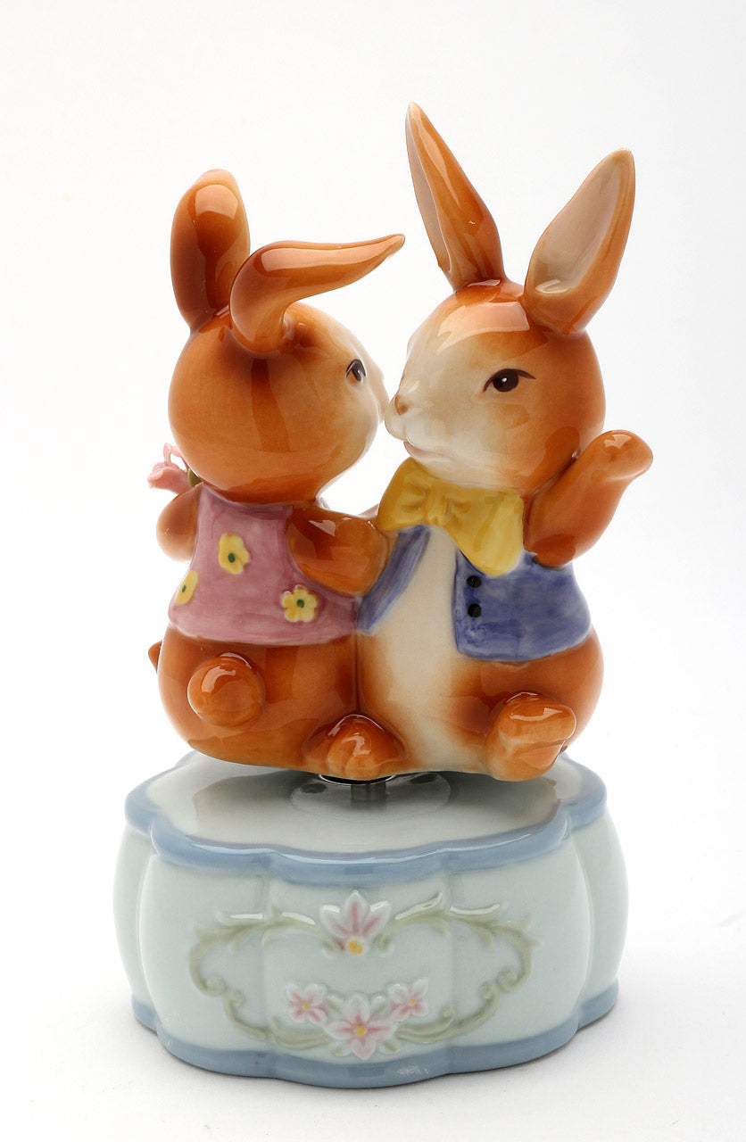 Dancing Bunnies Music Box - kevinsgiftshoppe