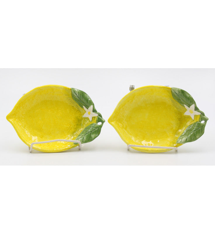 Set Of 2 Lemon Candy Dish - kevinsgiftshoppe