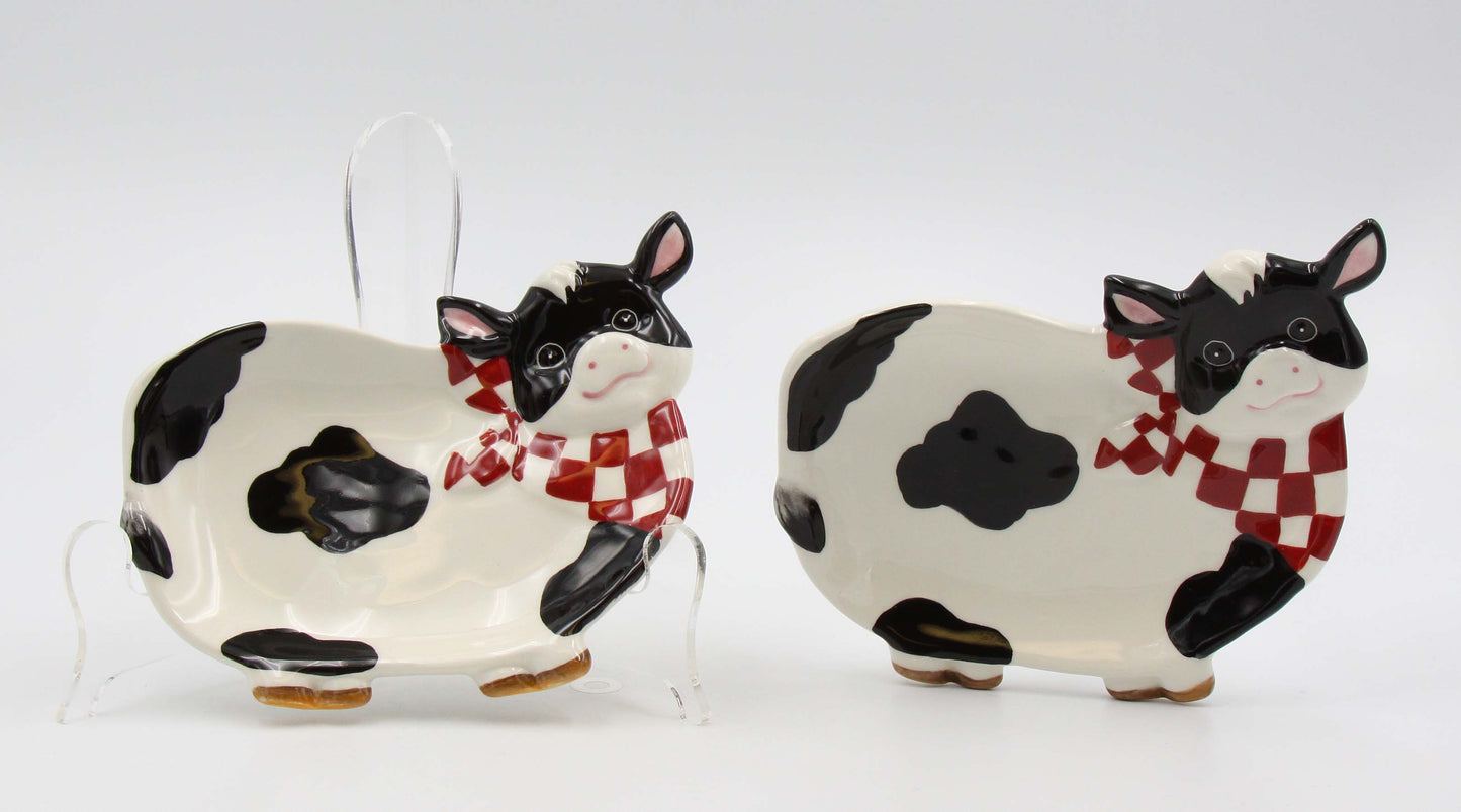 Cow Candy Dish Set Of 2 - kevinsgiftshoppe