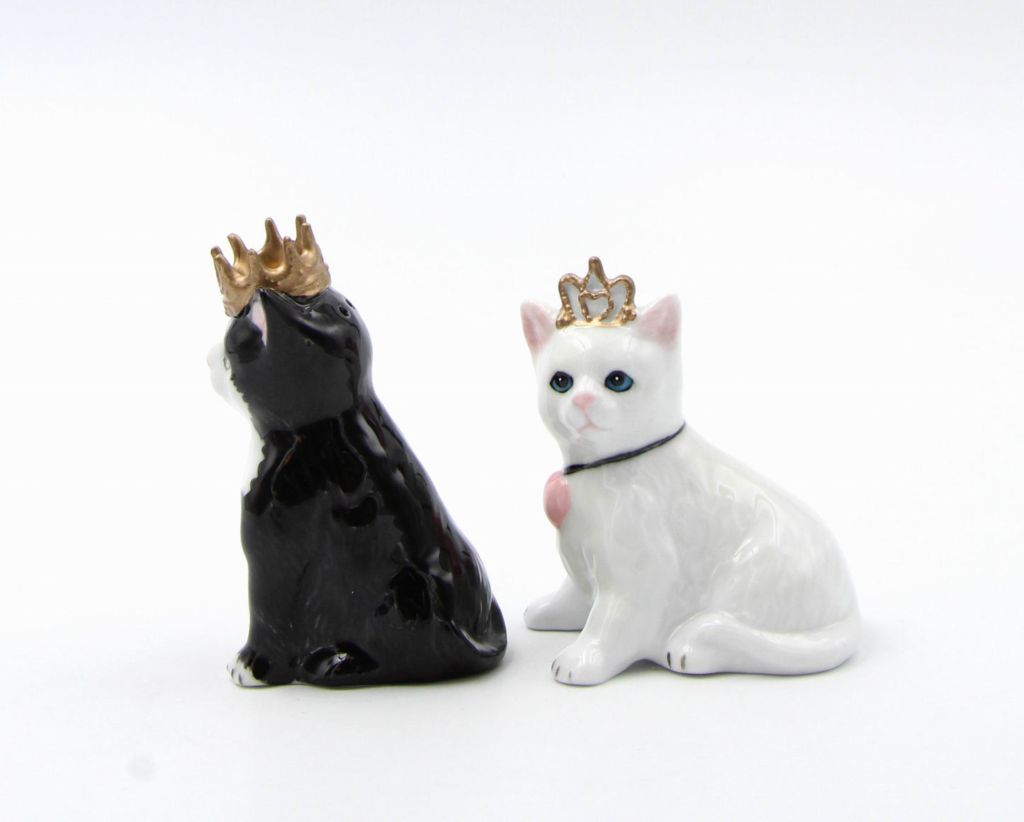 Ceramic King and Queen of Cats Salt and Pepper Shakers, Home Décor, Gift for Her, Gift for Mom, Kitchen Décor, Cat Lovers Gift