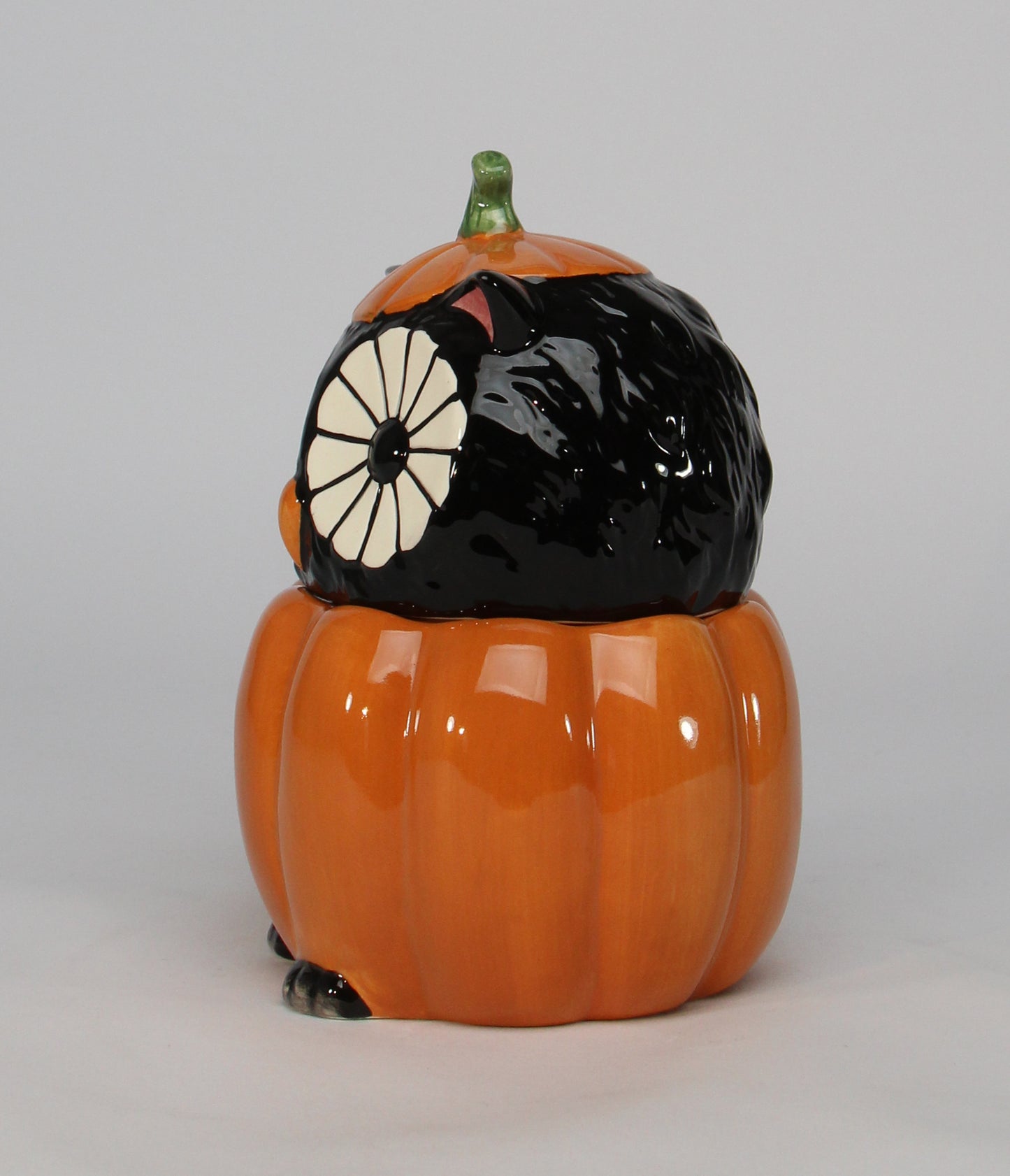 Ceramic Black Owl Pumpkin Candy Box, Home Décor, Gift for Her, Gift for Mom, Kitchen Décor, Fall Décor, Halloween Décor