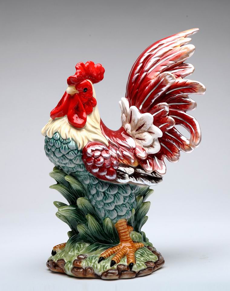 Holiday Rooster Figurine - kevinsgiftshoppe