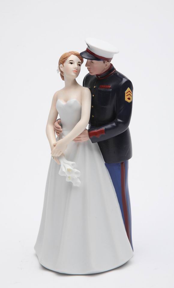 Marine Wedding Couple Figurine - kevinsgiftshoppe