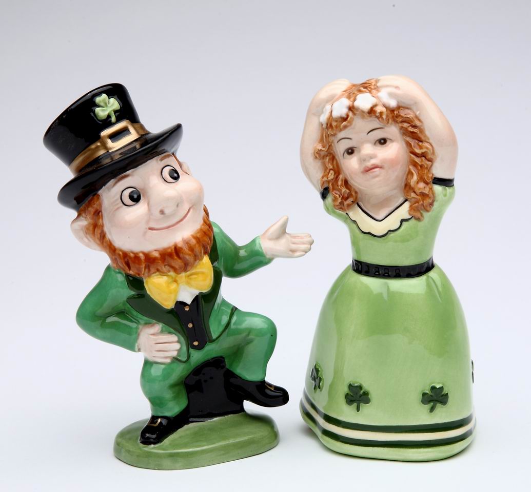 Irish Boy And Girl Dancing Salt & Pepper - Saint Patrick's Day - kevinsgiftshoppe