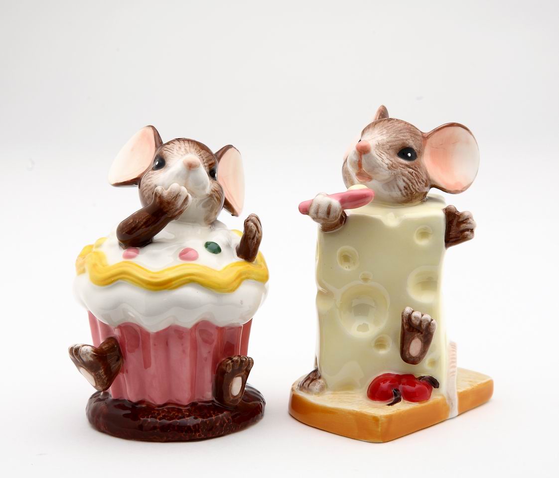 Mice With Cheese Salt & Pepper - kevinsgiftshoppe