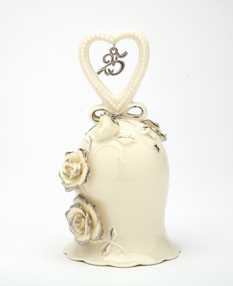 Ivory Rose Bell 25th Anniversary - kevinsgiftshoppe