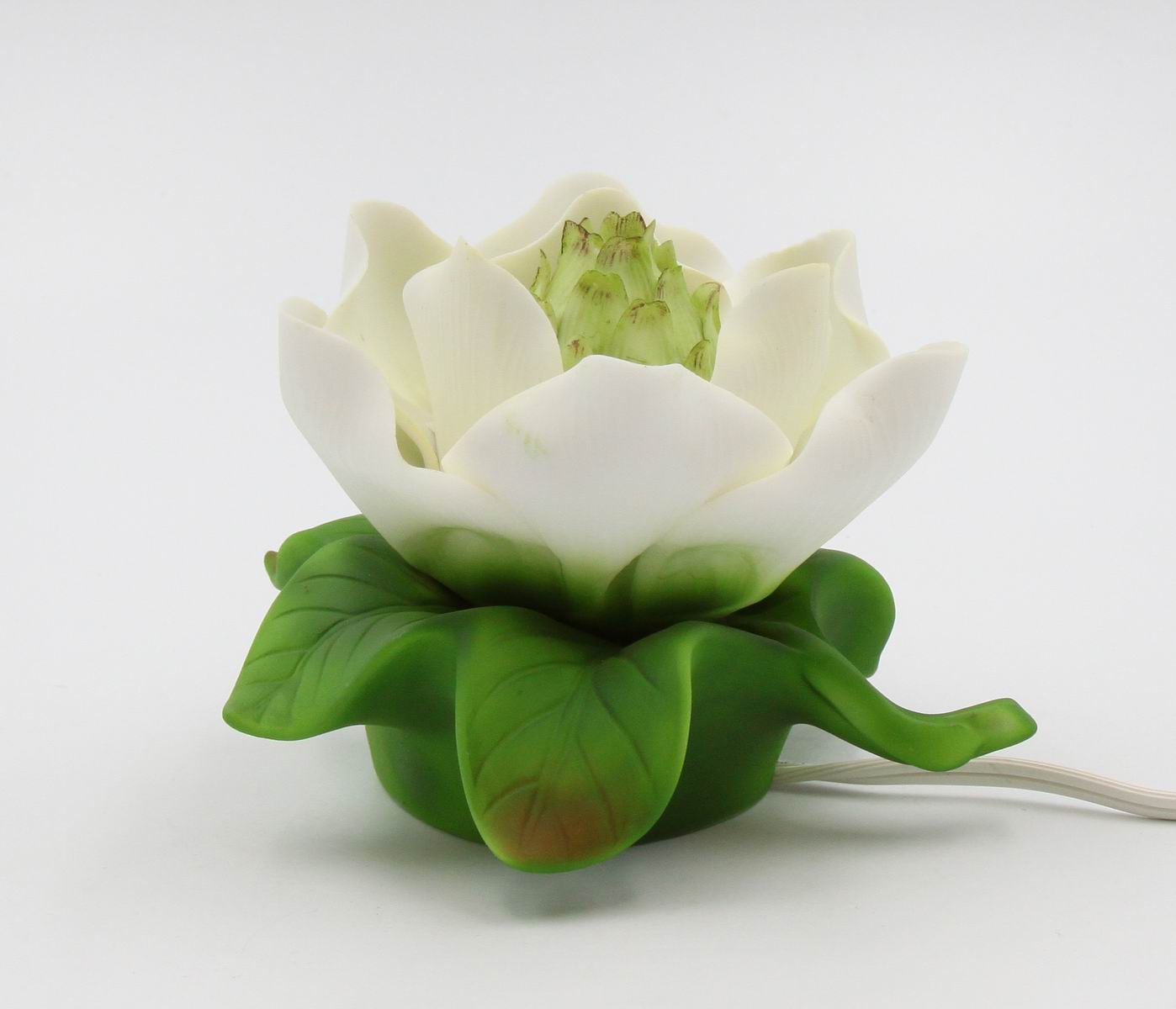 Ceramic Magnolia Flower Nightlight, Home Décor, Gift for Her, Gift for Mom, Bedroom Décor