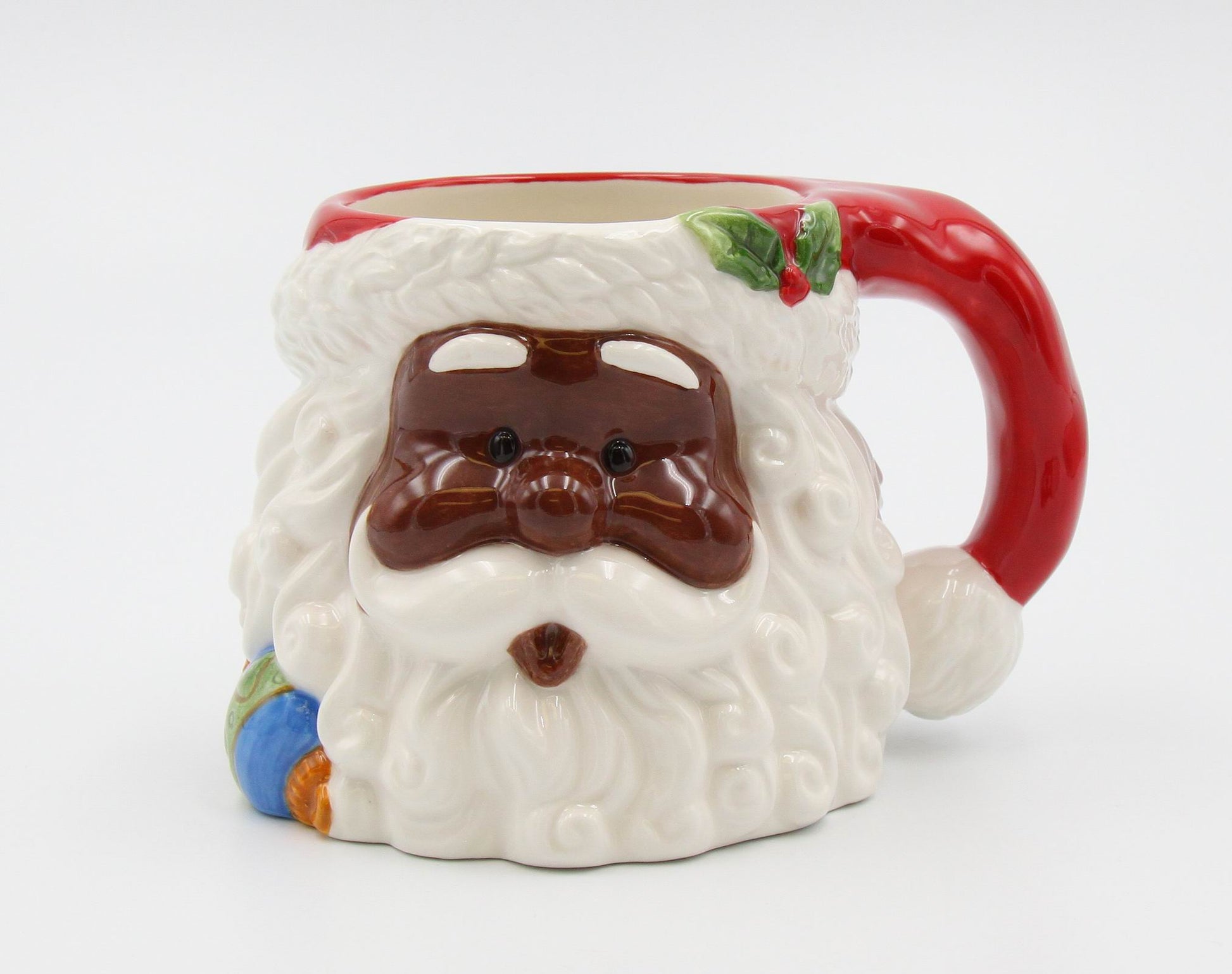 African American Santa Mug 16 Oz - kevinsgiftshoppe