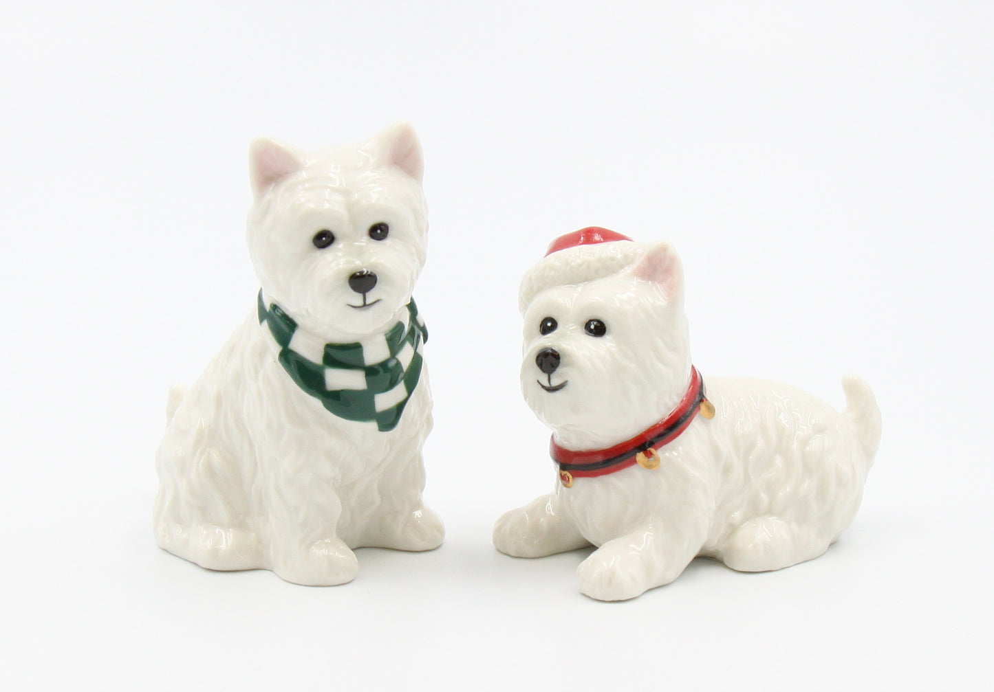 Christmas West Terrier Salt And Pepper Shaker Set - kevinsgiftshoppe