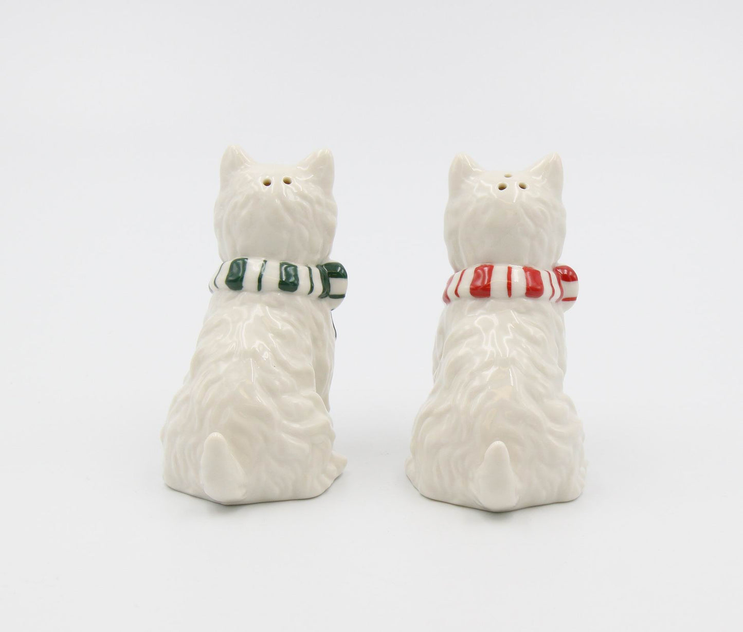 Ceramic Christmas Westie Dog Salt And Pepper Shaker Set, Home Décor, Gift for Her, Gift for Mom, Kitchen Décor, Gift for Dog Lover