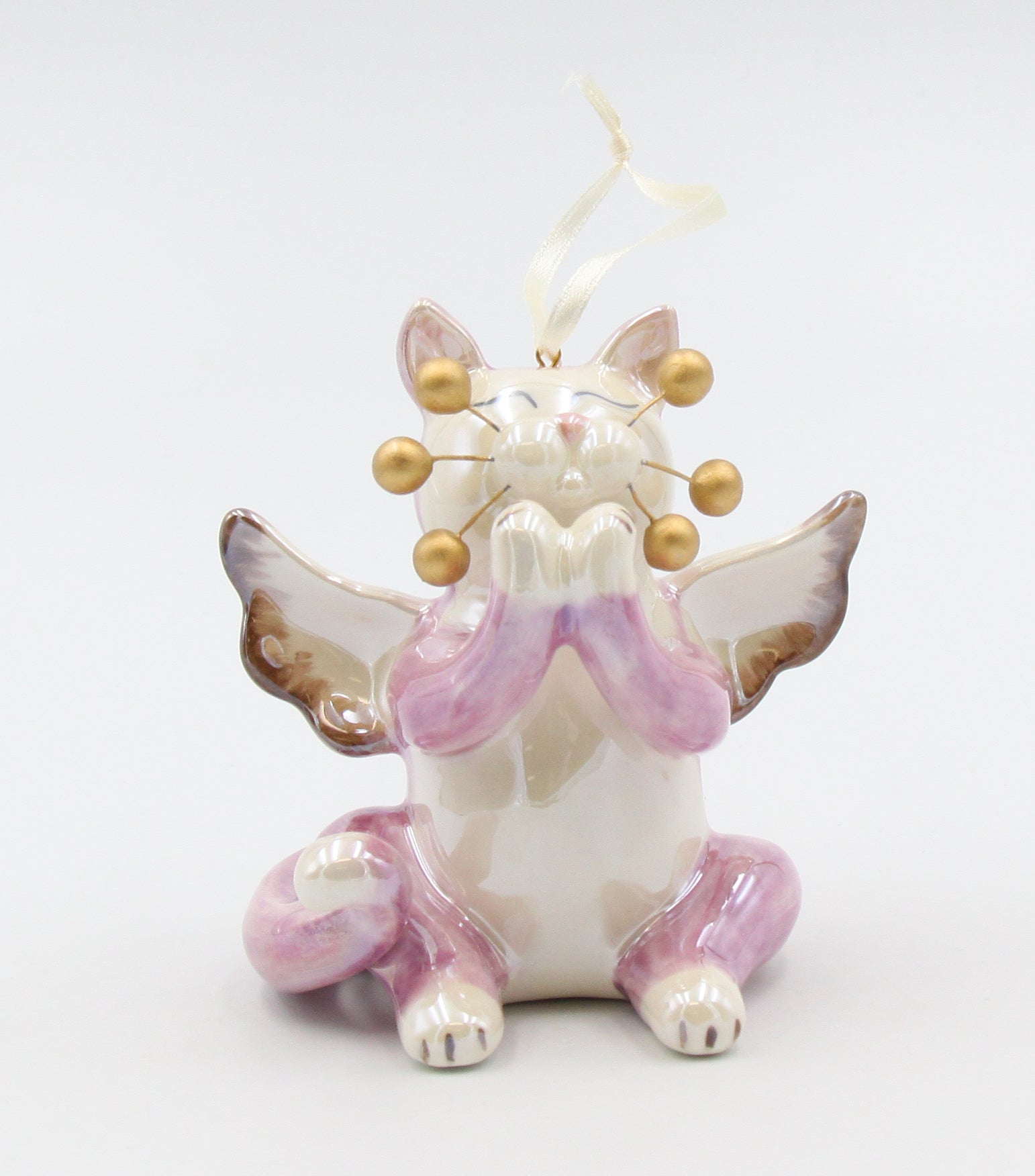 Whisker Cat - Angel Ornament Large - kevinsgiftshoppe