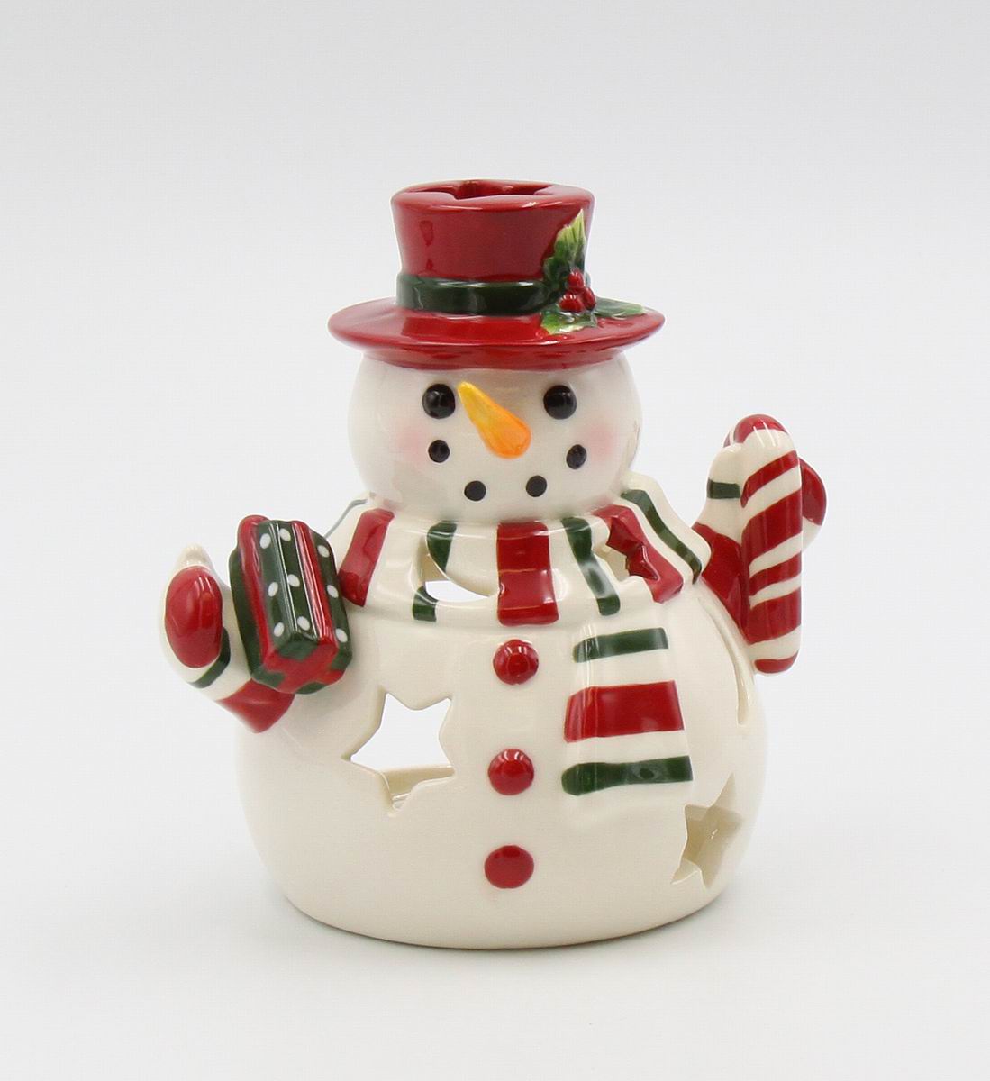 Christmas Decor Snowman Tealight Candle Holder, Home Décor, Gift for Her, Gift for Mom, Kitchen Décor, Christmas Décor