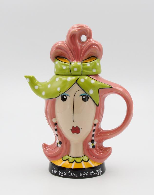 Pink Hair Teapot - kevinsgiftshoppe