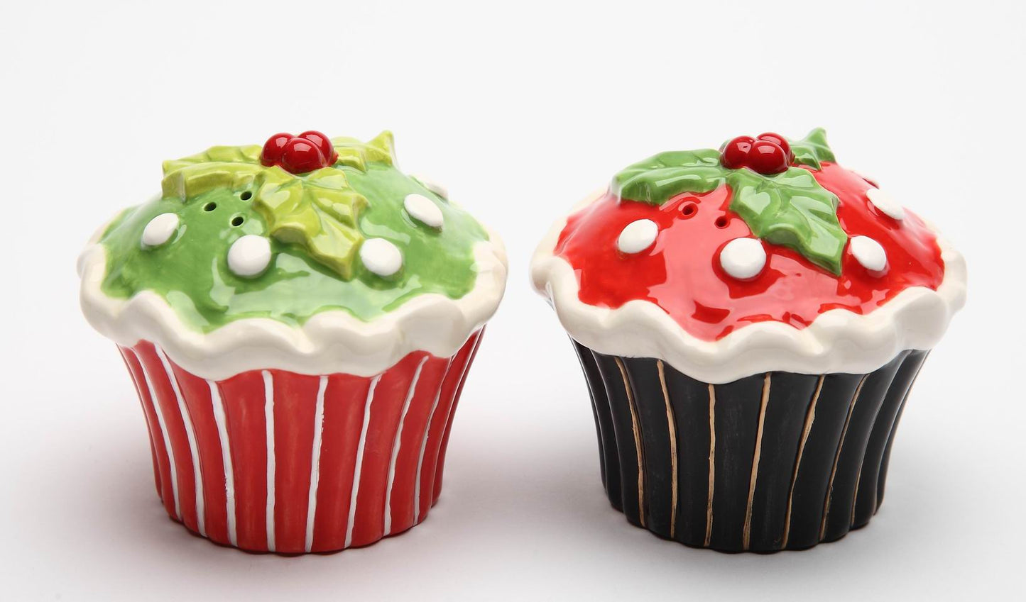 Cupcake Holly Salt & Pepper - kevinsgiftshoppe