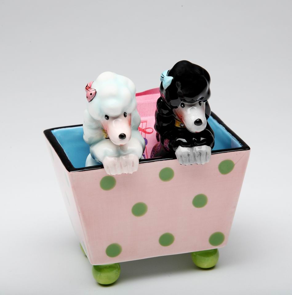 Poodle Dogs Salt & Pepper In Box - kevinsgiftshoppe