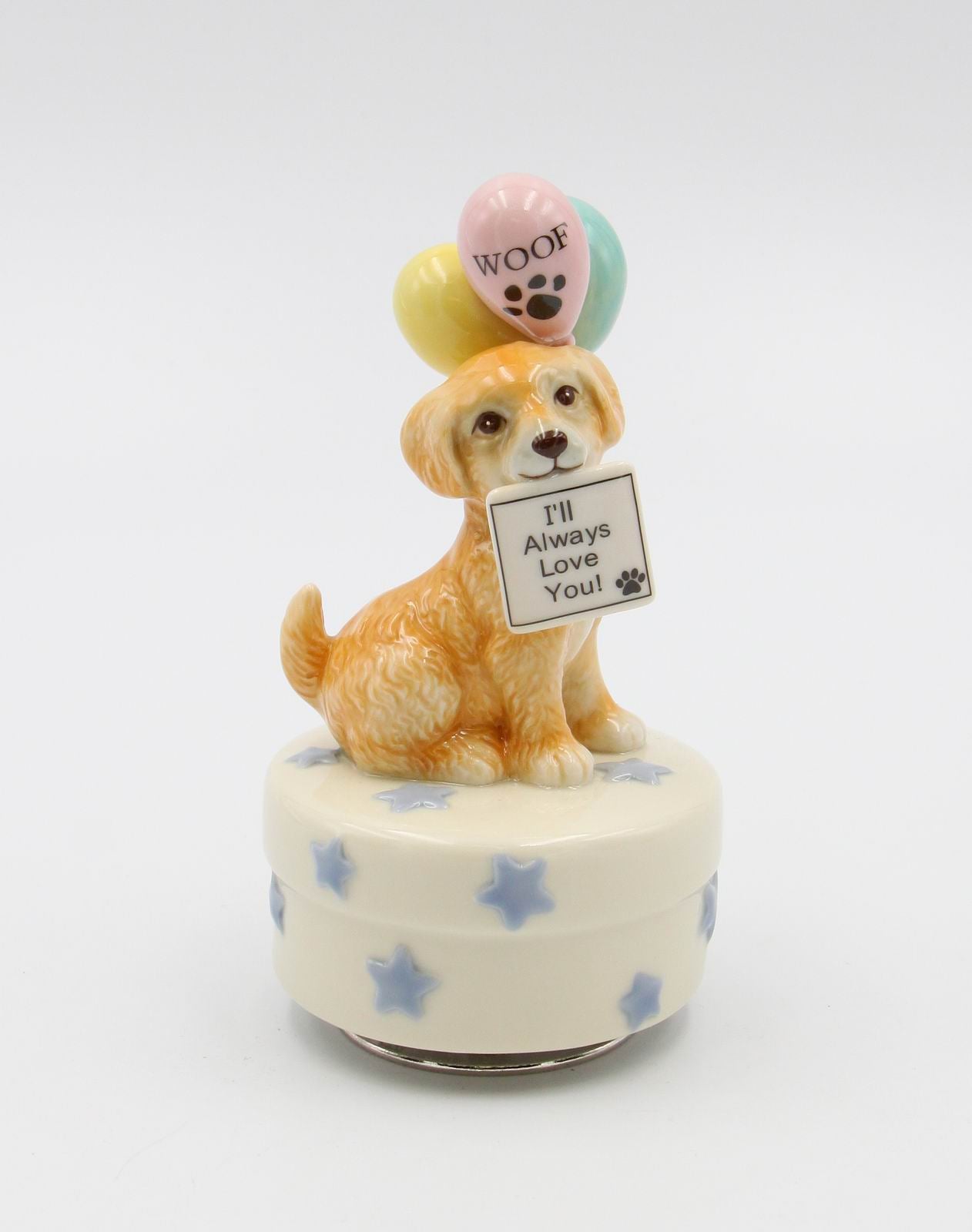 Ceramic Golden Retriever Dog Music Box, Home Décor, Gift for Her, Gift for Mom, Kitchen Décor, Dog Lover Gift, Pet Loss Gift