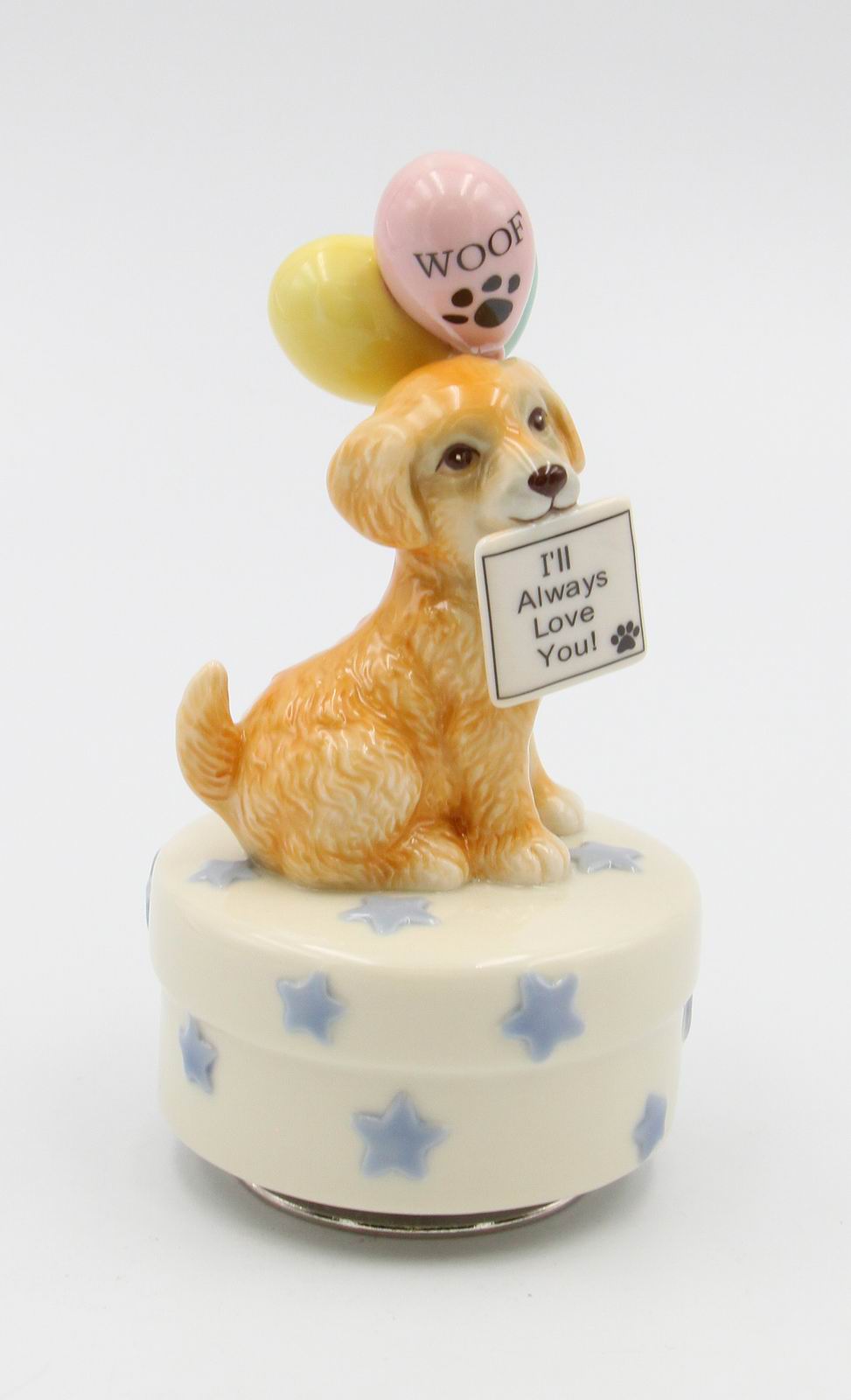 Ceramic Golden Retriever Dog Music Box, Home Décor, Gift for Her, Gift for Mom, Kitchen Décor, Dog Lover Gift, Pet Loss Gift