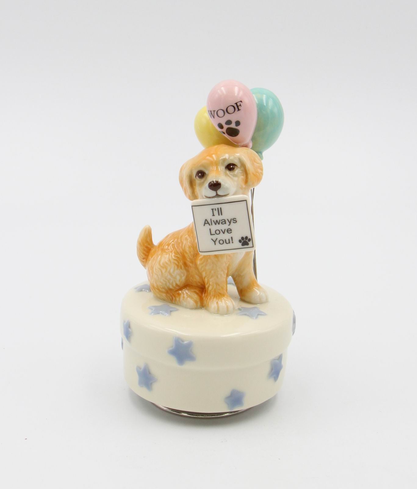 Ceramic Golden Retriever Dog Music Box, Home Décor, Gift for Her, Gift for Mom, Kitchen Décor, Dog Lover Gift, Pet Loss Gift