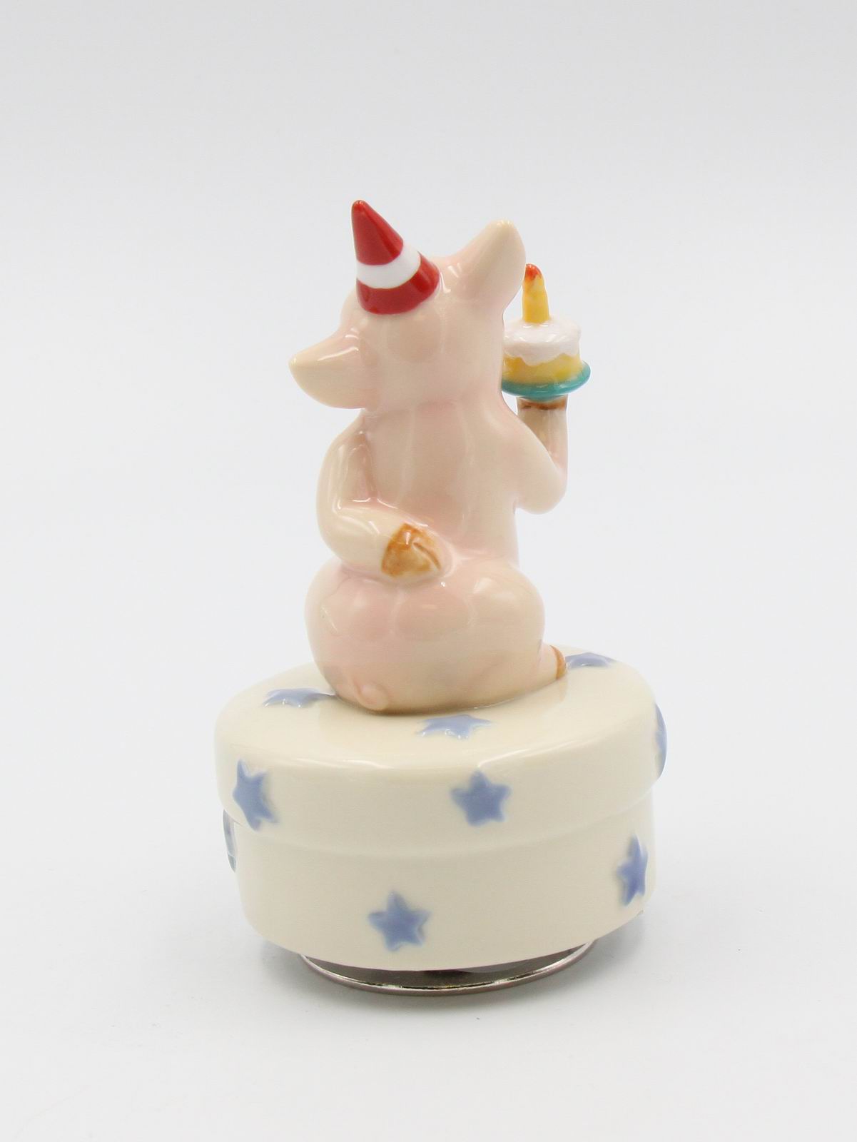 Happy Birthday Ceramic Pig Music Box, Home Décor, Gift for Her, Gift for Mom, Kitchen Décor, Farmhouse Décor