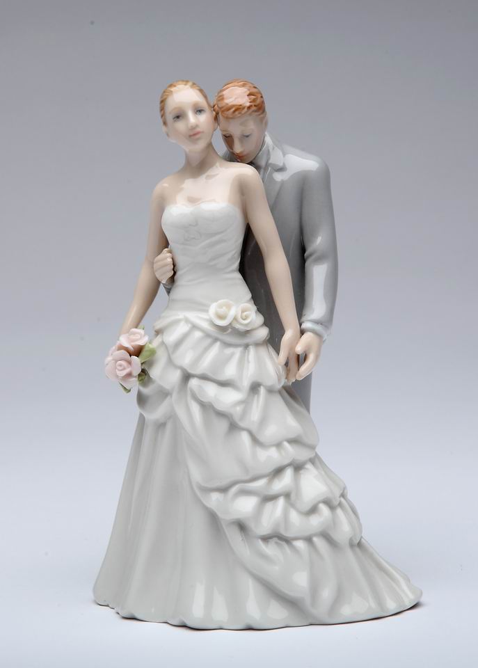 Groom Kissing Bride Wedding Figurine - kevinsgiftshoppe