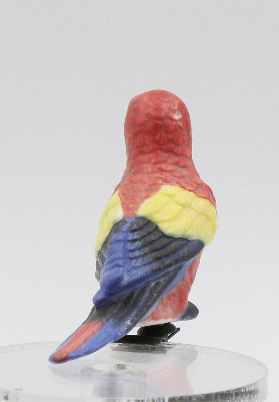 Birdhouse Decor Ceramic Parrot Clip-on (Clip attached)