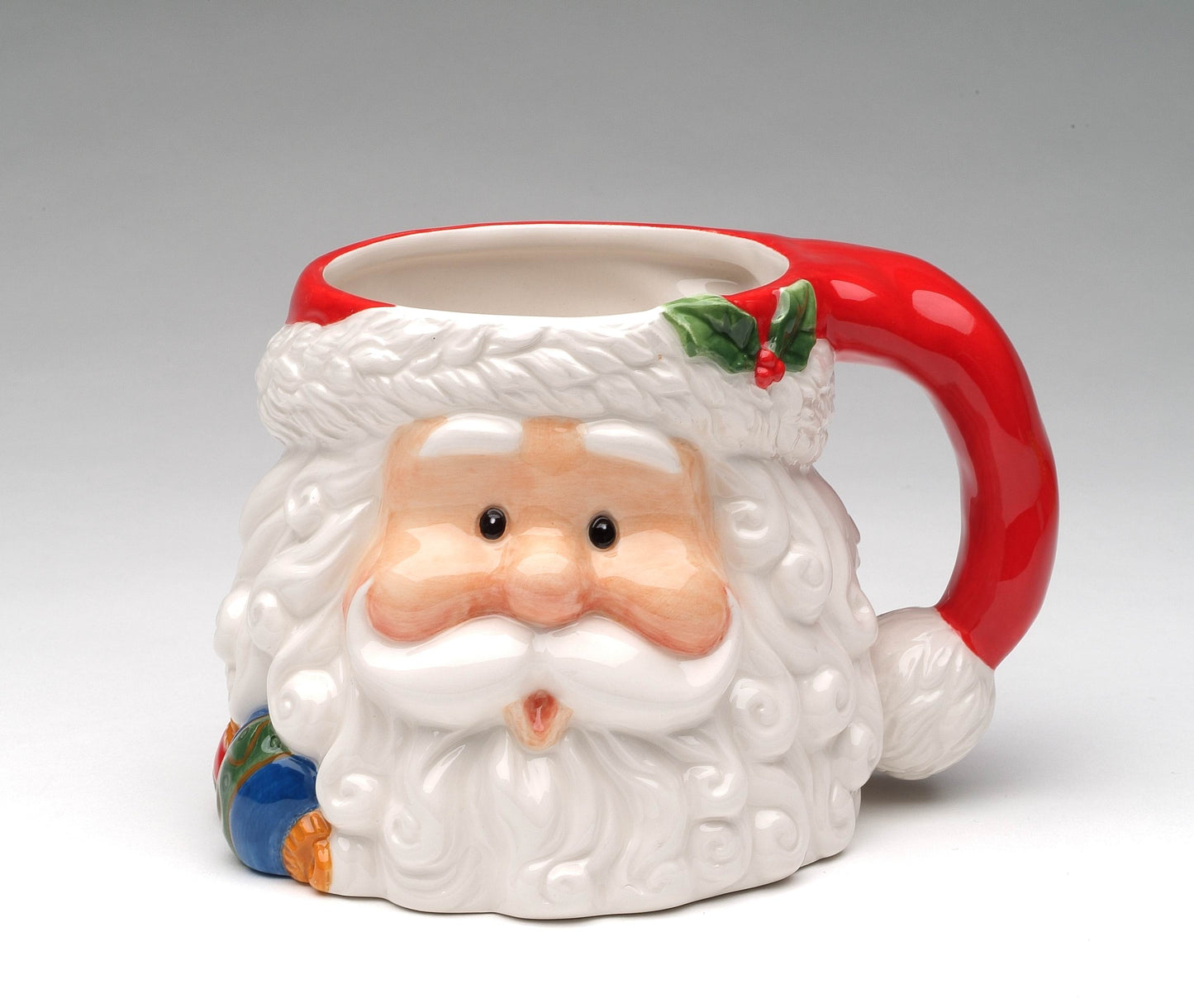 Ceramic Christmas Santa Claus Mug, Home Décor, Gift for Her, Gift for Mom, Kitchen Décor, Christmas Décor