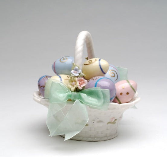 Easter Egg Basket Music Box - kevinsgiftshoppe